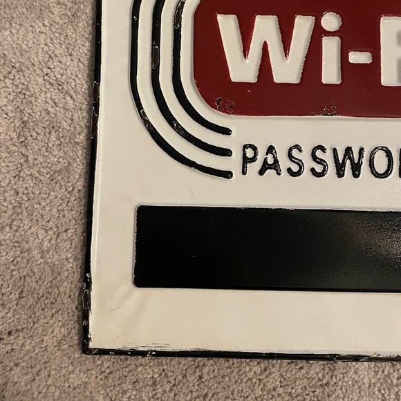 “Free Wi-Fi Password” Decor Sign - Picture 4 of 6